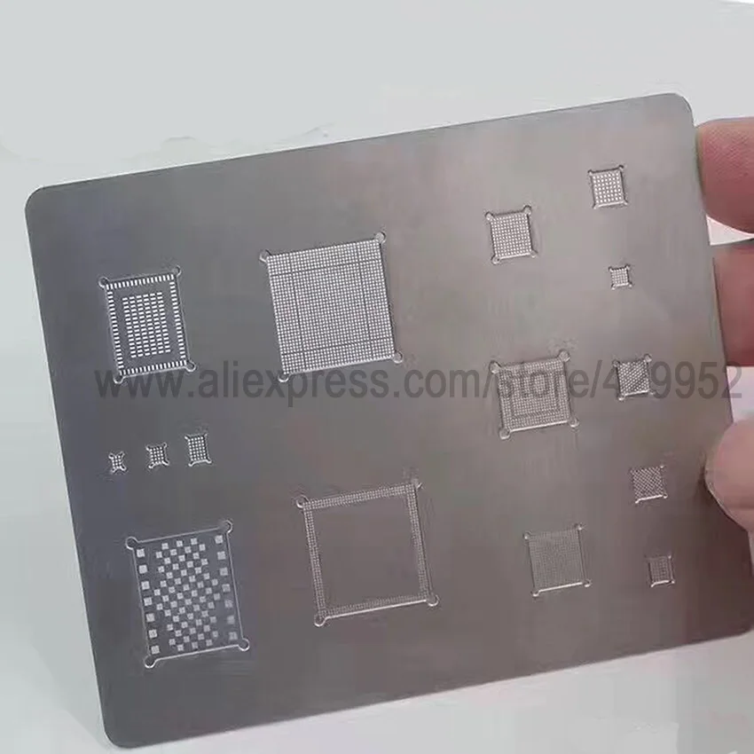 Набор трафаретов для реболлинга микросхем 3D IC iphone A8 A9 A10 A11 высокое качество|reballing