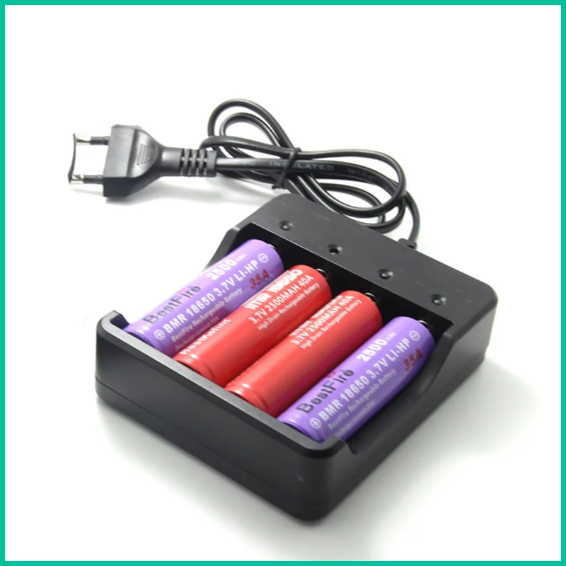 4 слота интеллигентая(ый) Батарея Смарт Зарядное устройство для Зарядка для электронной сигареты 4X18650 литий-ионный Батарея Зарядное устройство для зарядки