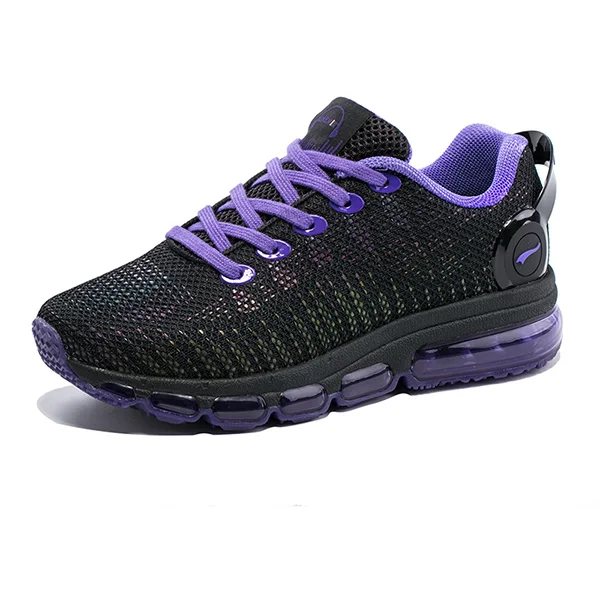 ONEMIX кроссовки, мужские кроссовки для бега с высоким берцем, крутые Светоотражающие вамп с воздушной подушкой, спортивная женская обувь для бега, Прогулочные кроссовки - Цвет: purple