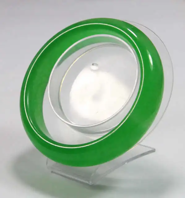 

VERY FINE RARE NATURE GREEN JADE JADEITE BRACELET BANGLE 59MM a 5.19