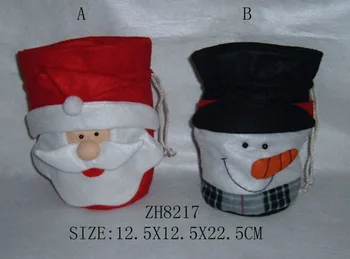 

papai noel Merry Xmas Candy Bag christmas decorations for home/enfeites de natal