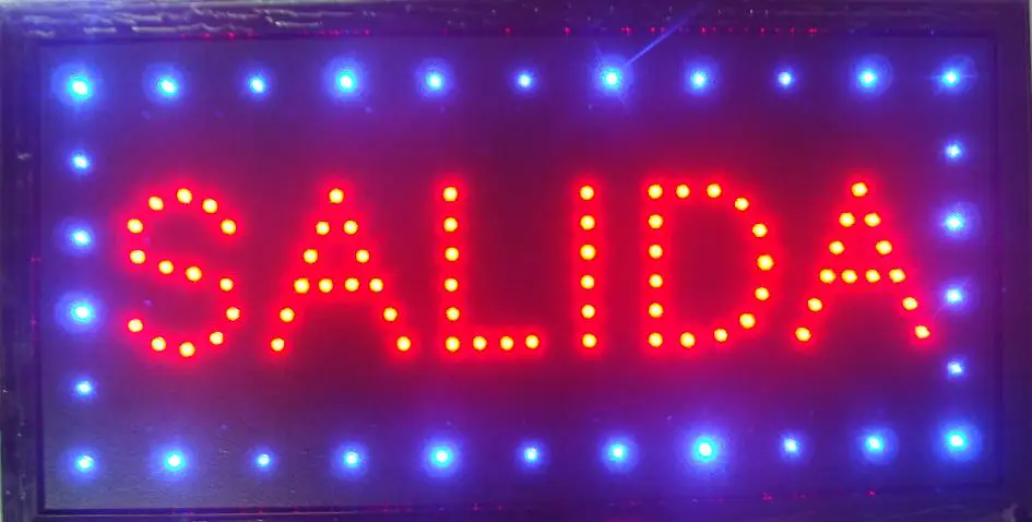 

CHENXI LED Salida Shop Business Store Open Signs 10X19 inch semi-outdoor Ultra Bright running salida led Neon open lighted Sign