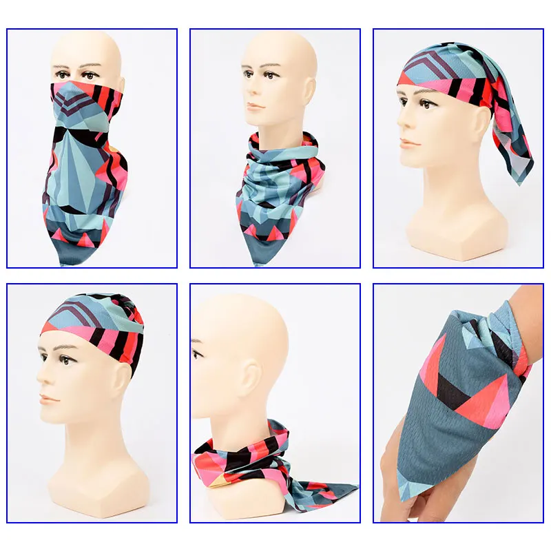 New HeadScarf Mask Headcovers Festival Face Shield Sun Mask Balaclava