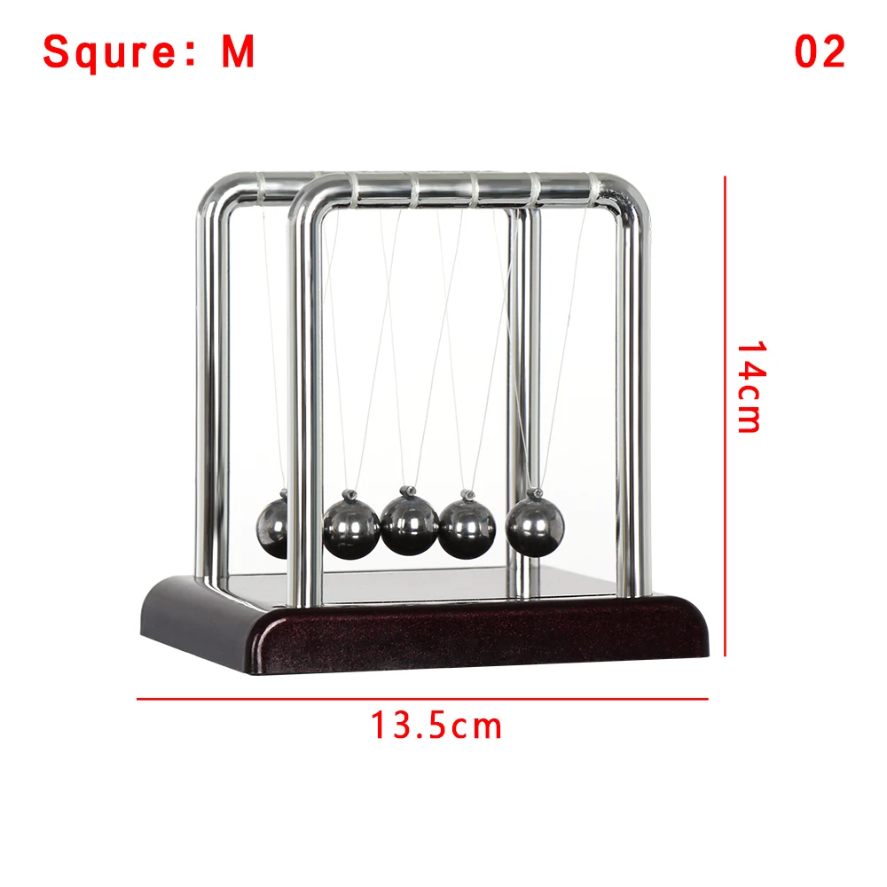Newtons Колыбель стальной баланс мяч Физика Наука Маятник раннее веселье развития развивающие настольные игрушки подарок офис Домашний декор - Цвет: 2