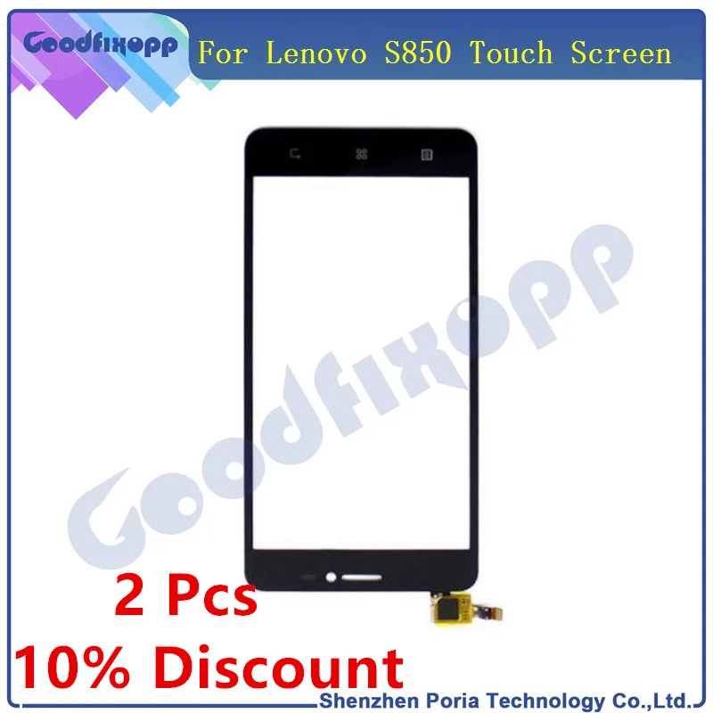 Для Lenovo S850 сенсорный экран дигитайзер Панель переднее стекло объектив датчик