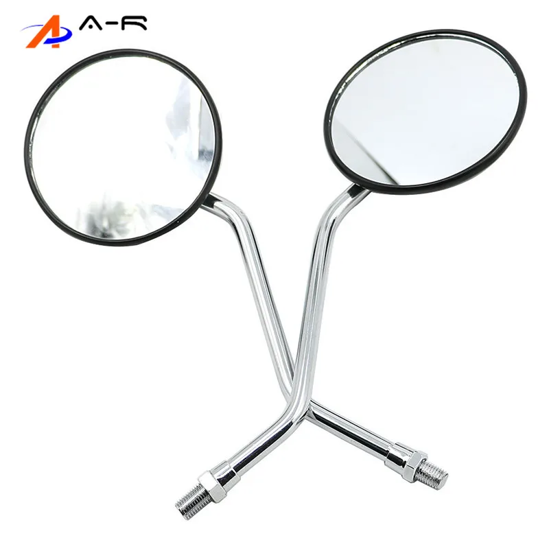 

10mm Rearview Back Mirrors PAIR Rear View Mirror for Yamaha DT RD RS XS 100 125 175 200 250 350 360 400 500 DT100 DT125 DT175