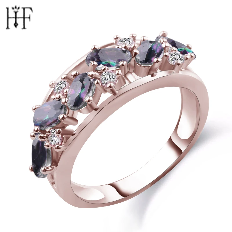 

Splendent Rose Gold Sliver Color Clear Crystal Hollow Out Mid Rings For Women Luxury Romantic Party Wedding Ring Stylish Jewelry