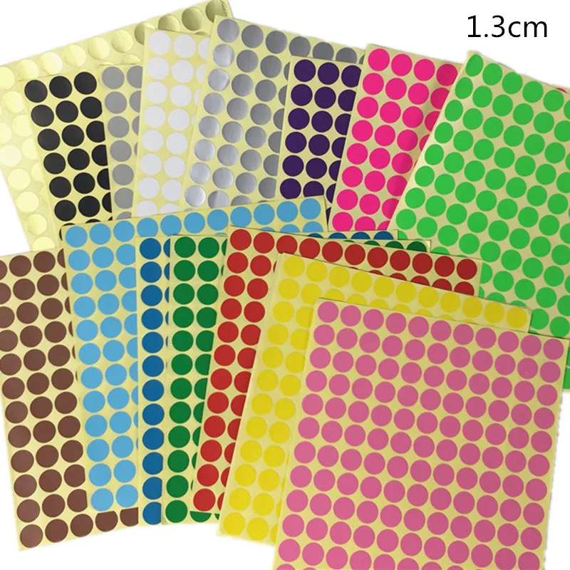 Dot Stickers Round Labels 6 Mm Auto Adhésif Collant étiquettes papier Spot Cercles
