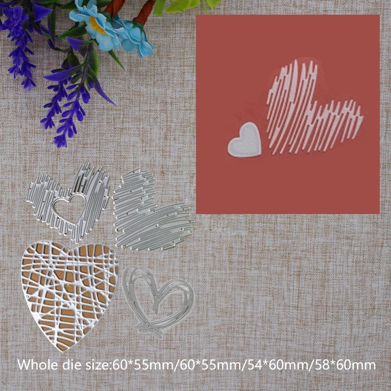 

2019 New Arrival Hearrt Figure Cutting Dies Stencil DIY Scrapbooking Embossing Decoration Knife Mould Blade Paper Card Craft