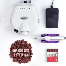Профессиональный электрический набор сверл для ногтей 30000 об./мин маникюрный фрезерный машинный полировщик инструменты педикюрный аппарат пилка для ногтей