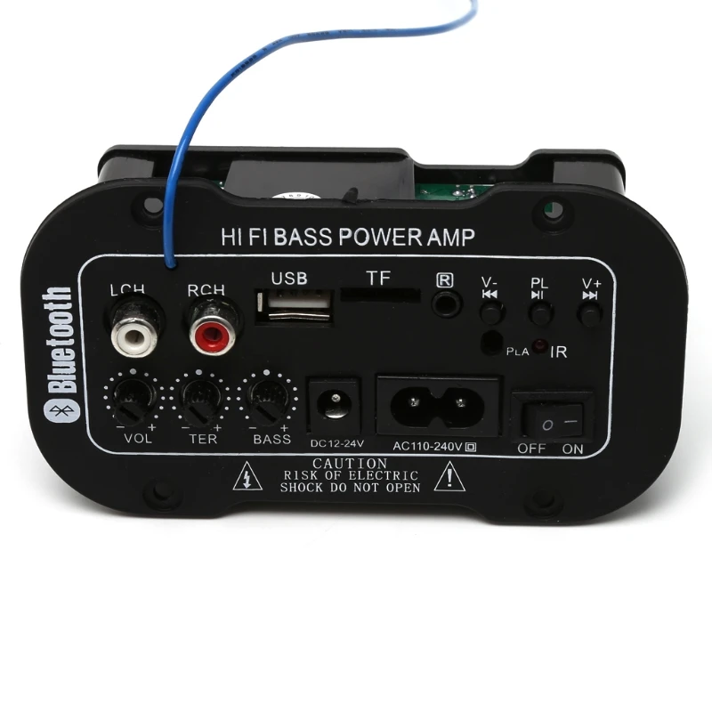 25 Вт Автомобильный Bluetooth Сабвуфер Hi-Fi усилитель басов доска аудио TF USB 220 В/12 В/24 В
