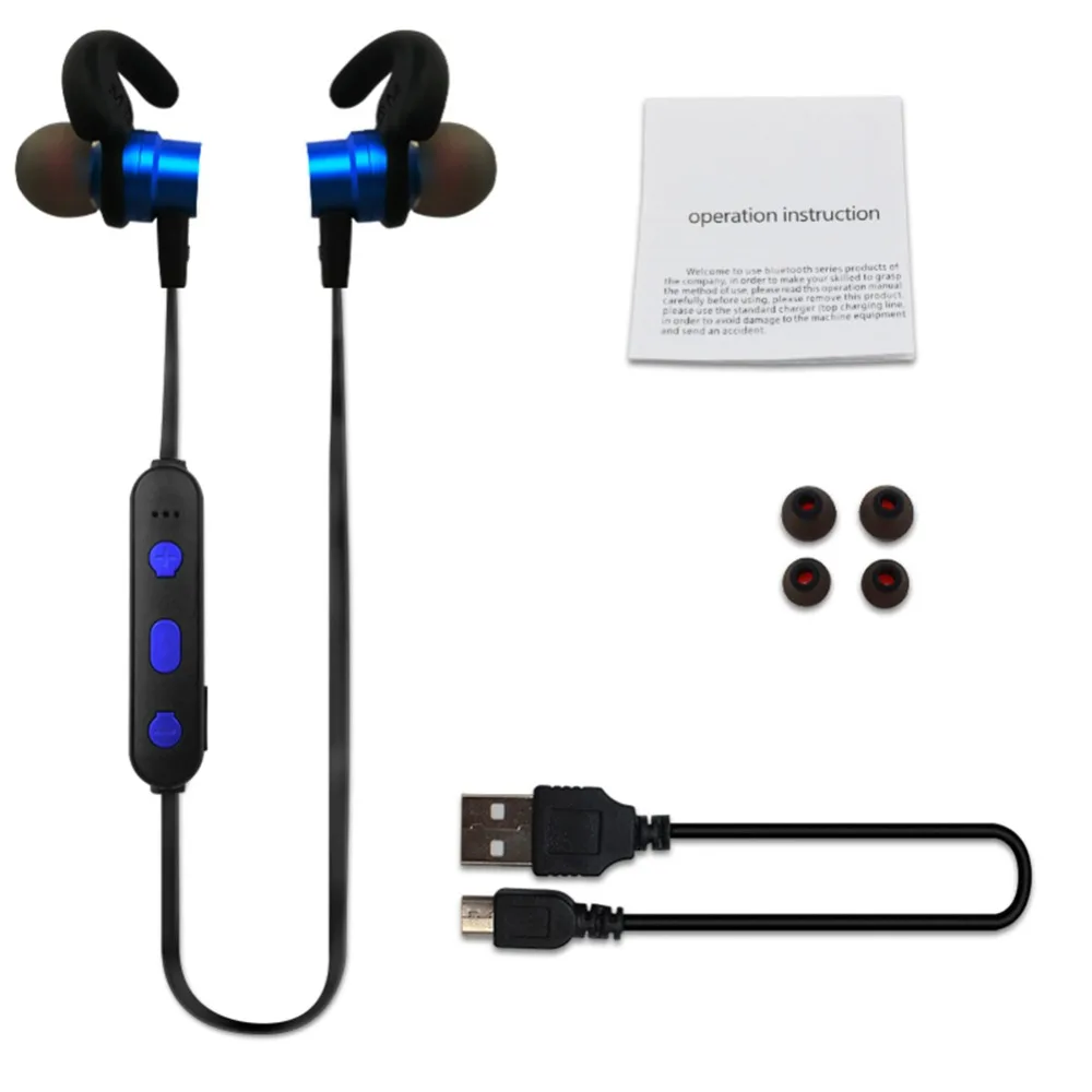 

Stereo Bluetooth Earphone Sports Wireless SweatProof Bluetooth Headset Bass Earbuds With Mic For Phone iPhone Xiaomi