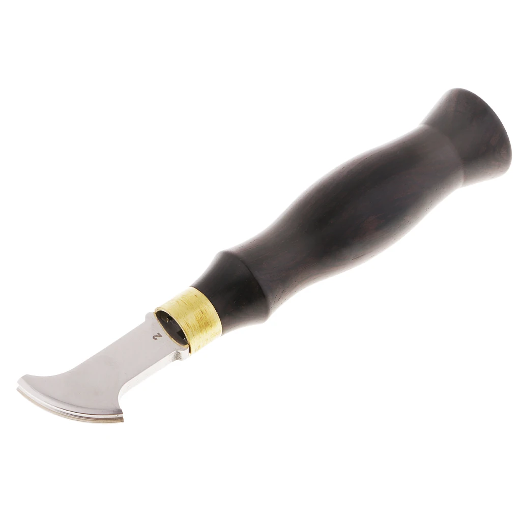 DIY Leather Craft Edge Creaser Stainless Steel Ebony Edge Marking Decorate Tool