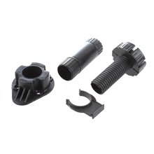 Регулируемые по высоте черные пластиковые ножки шкафа