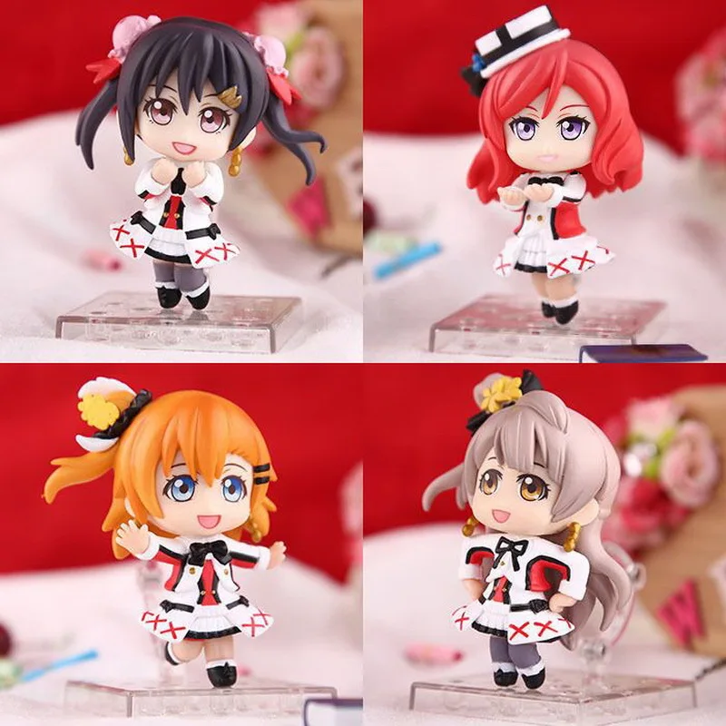 Аниме LOVE LIVE! Kousaka Honoka Minami Kotori Sonoda Umi Q версия ПВХ Фигурки Brinquedos модель куклы детские