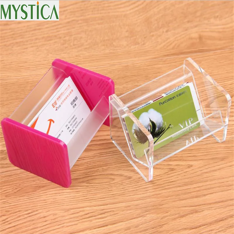 2019NEW Hot Sales Acrylic Business Card Storage Box Display Stand Desk