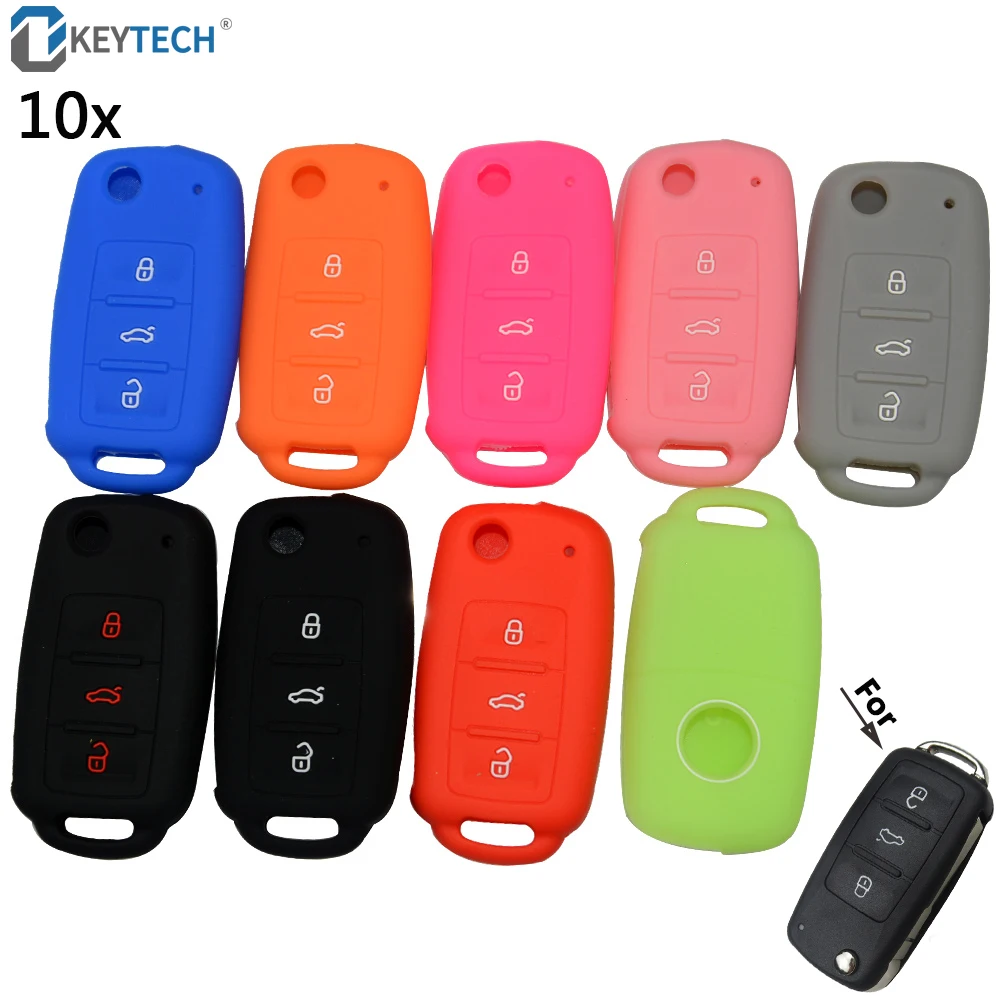 OkeyTech Silicone Car Key Case 3 Buttons For V W Golf POLO Bora For Seat Leon Toledo Altea Ibiza For Skoda 10PCS Silica Gel FOB OkeyTech Silicone Car Key Case 3 Buttons For V W Golf POLO Bora For Seat Leon Toledo Altea Ibiza For Skoda 10PCS Silica Gel FOB