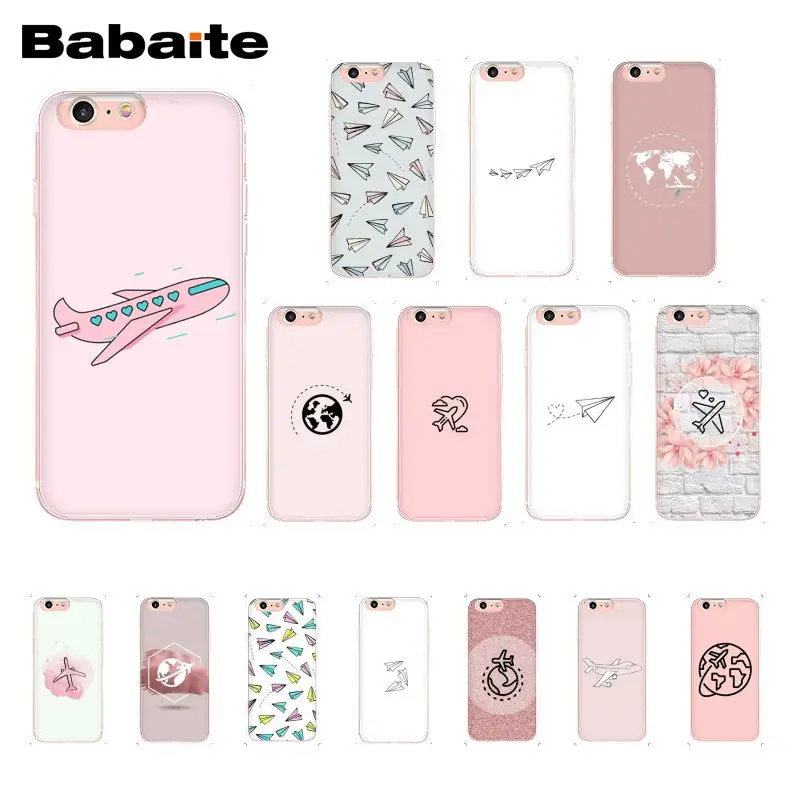 Чехол для телефона Travel the world с бумажным самолетом iphone 12 11 Pro 11Pro Max 8 7 6 6S Plus X XS MAX 5 5S SE