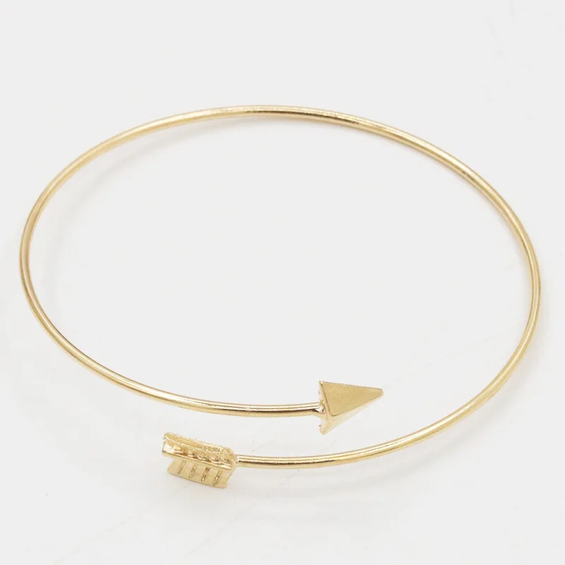 Bangle bracelet Gothic Punk Women Ladies Arrow Bangle Cuff Bracelets Open Adjustable