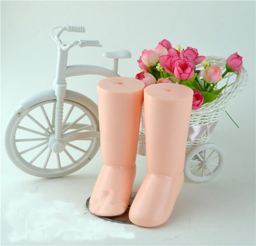 

New 1pc Mini Kids Baby Mannequin Dummy Torso Display S Baby Foot Tool Plastic Torso Small Skin Color Foot With Magnets