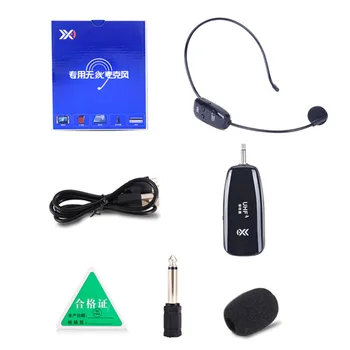 

Fashion Voice Amplifier 2.4G Wireless Microphone Headset Megaphone For Radio Loudspeaker Teaching Meeting With 6.5mm Adapter
