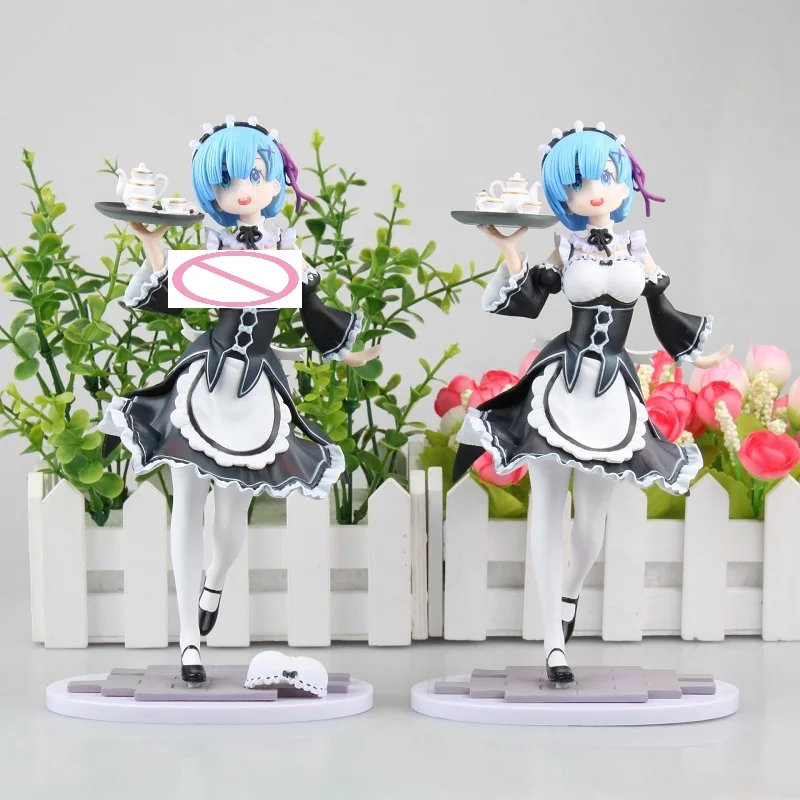 

2 Style Sexy Anime Action Figure Re:Life In A Different World From Zero Meteor Hammer Rem Maid Ver 22cm PVC Model Collection Toy