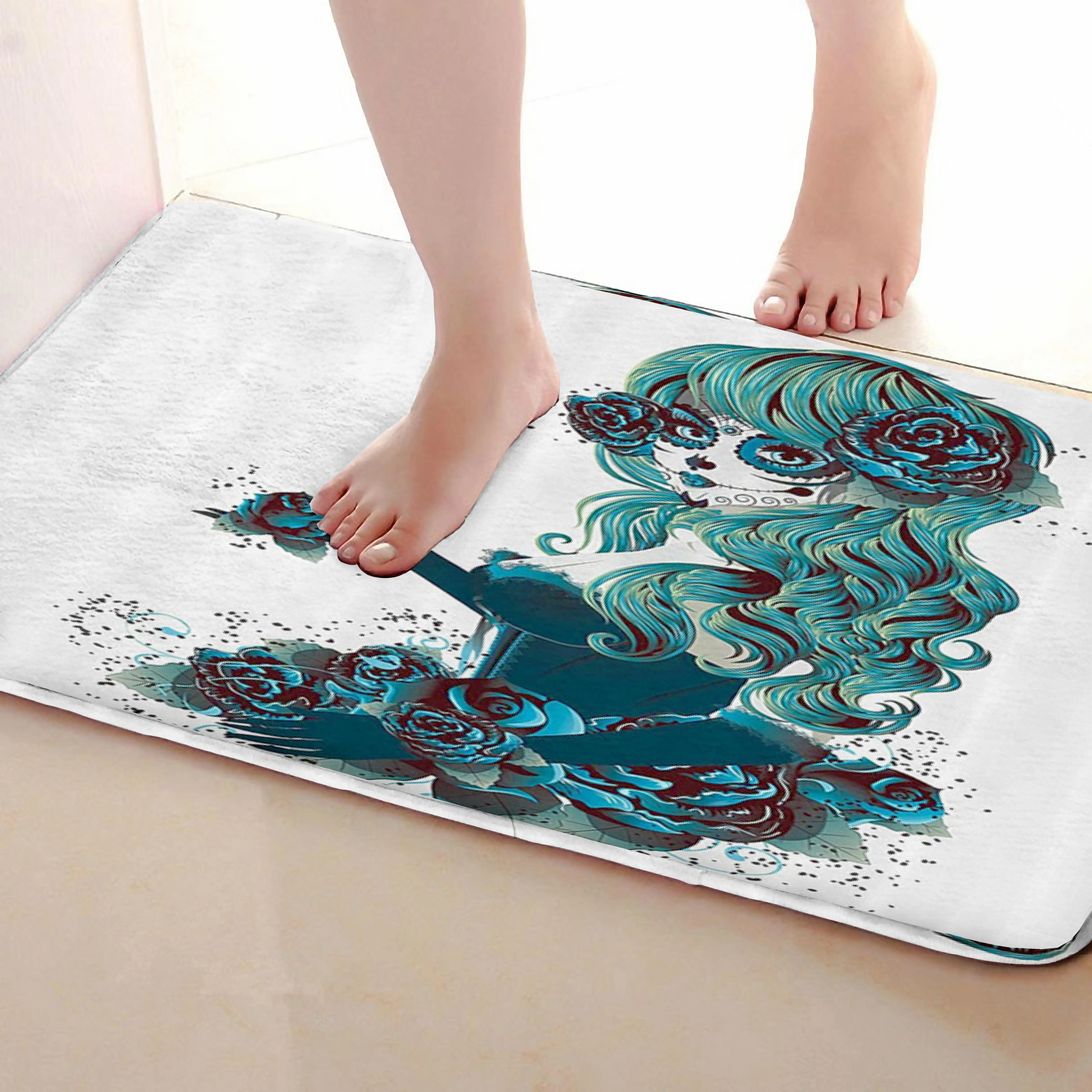 Woman Style Outdoor Mats,Funny Anti skid Bath Mat, Doormats,Door