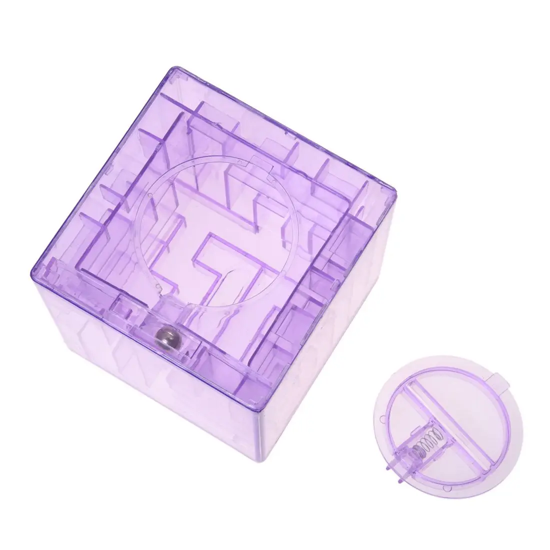 Пластиковые кубические копилки Лабиринт банк экономия монет Коллекция Чехол Коробка 3D головоломка синий