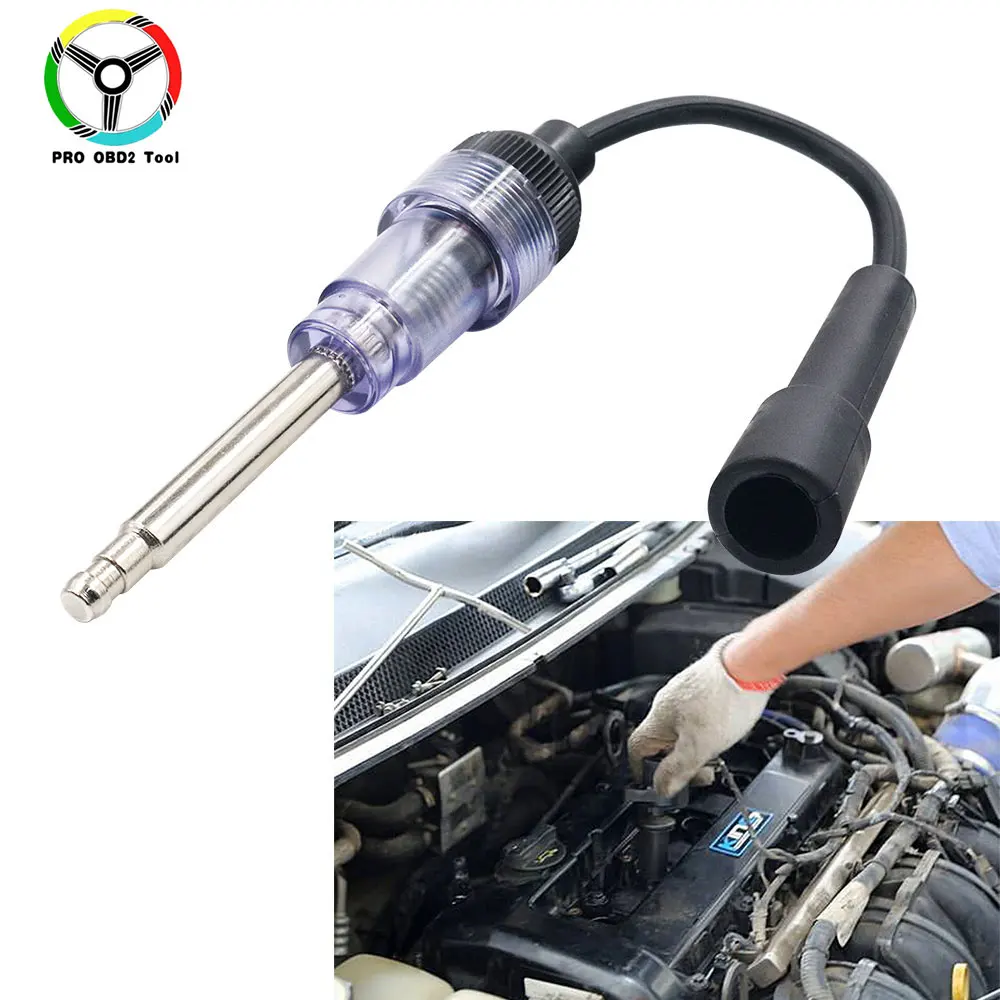 Universal Car Spark Plug Tester Pen Detector In Line Ignition System Coil Engine Auto Diagnostic Test Tool