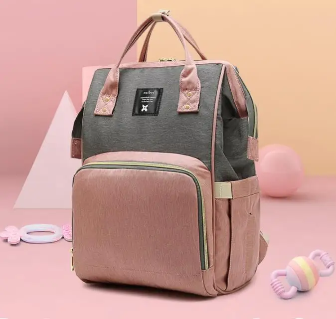 Mummy Bag Multifunction Large Capacity Double Shoulder large capacity mummy nursing | Мать и ребенок