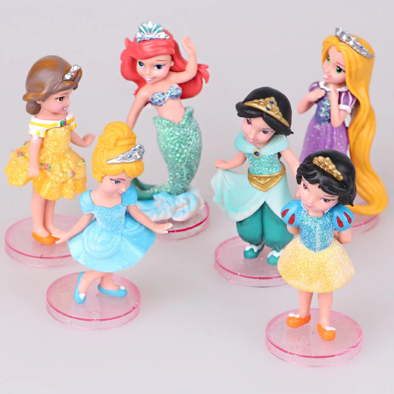 Disney игрушки для детей 6 шт./партия стильная футболка с изображением персонажей