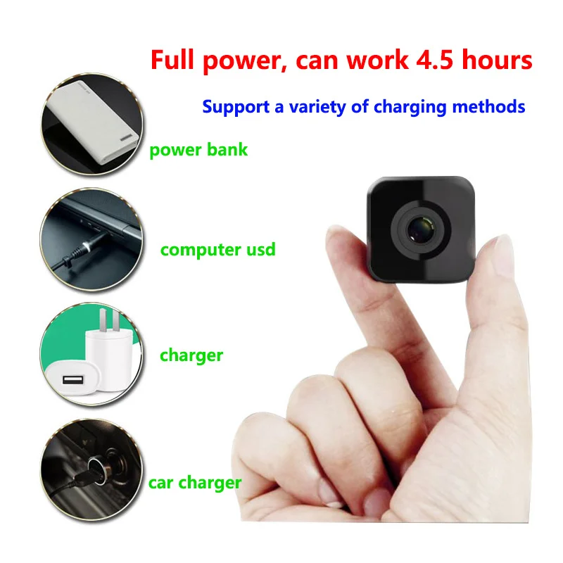 

Invisible Night Version Wifi IP Mini Camera Wireless 1080P for Video Recording Hiden Support Remote Control Portable Recorder
