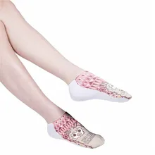 Летние женские носки из силиканого мультфильма с 3D Цифровым принтом Альпака для взрослых невидимые носки Волшебные Носки неглубокие низкие