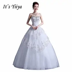 Бесплатная доставка, Большие размеры блестки Свадебные платья без бретелек Белый Красный Принцесса платья невесты настоящая фотография