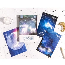 Муран светильник открытка с оленем поздравительная открытка Письмо Бумага Закладка 1 лот = 1 упаковка = 30 шт