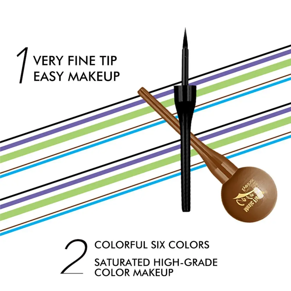 Colorful Liquid Eyeliner Matte Tint Long Lasting Waterproof Makeup Easy To Wear Eye Liner Liquid Cosmetics Smooth Tool