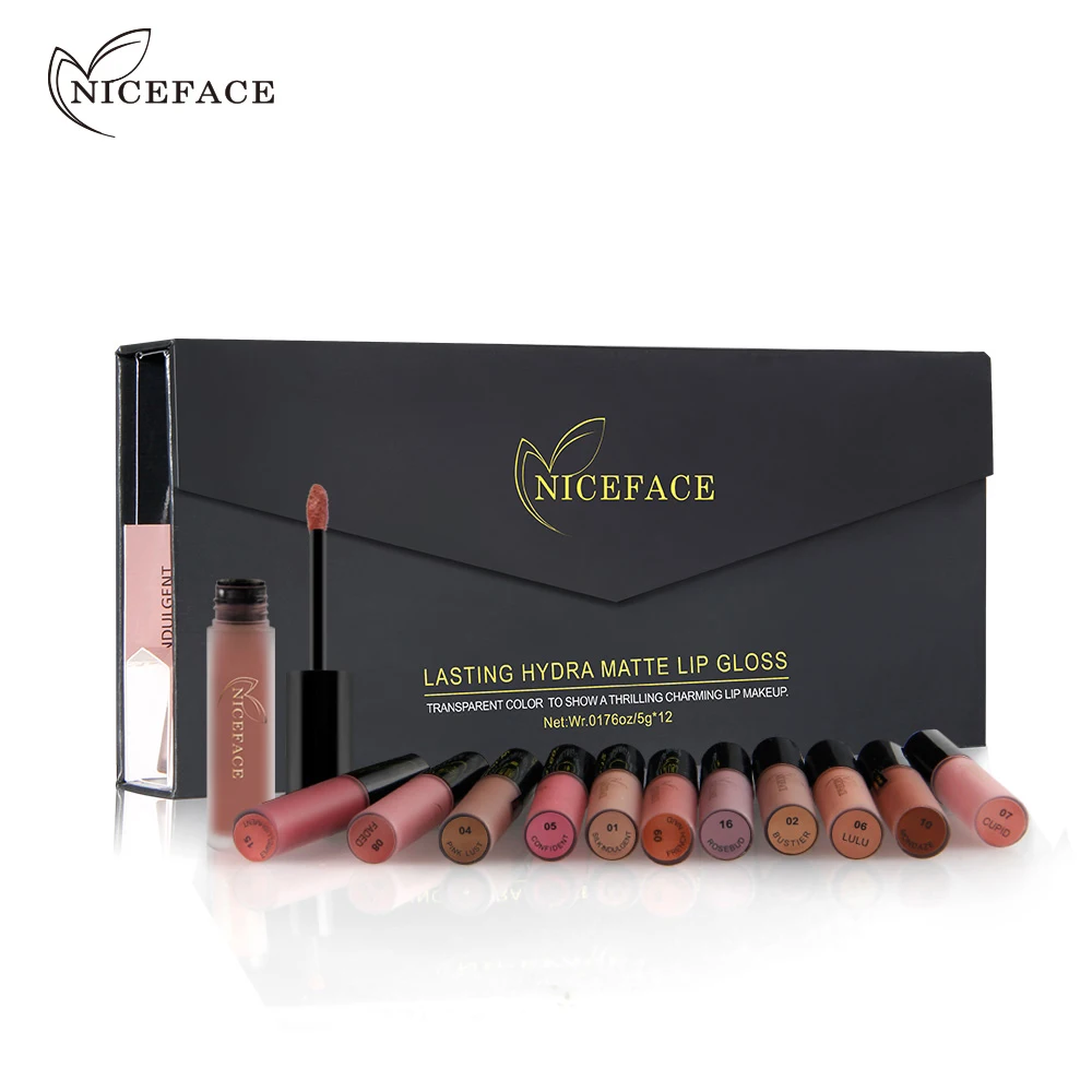 

12Pcs/Set Matte Long-Lasting Lipstick 26 Colors Lip Gloss Waterproof Lip stick 5gx12 Beauty Lips Makeup #L17013