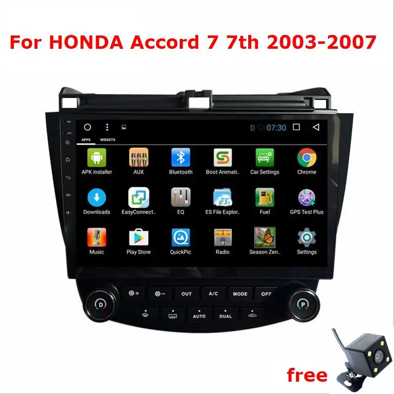 Android 6 1 Quad core 10 дюймов для Honda accord 2003-2007 автомобилей Радио gps-навигация рулевое