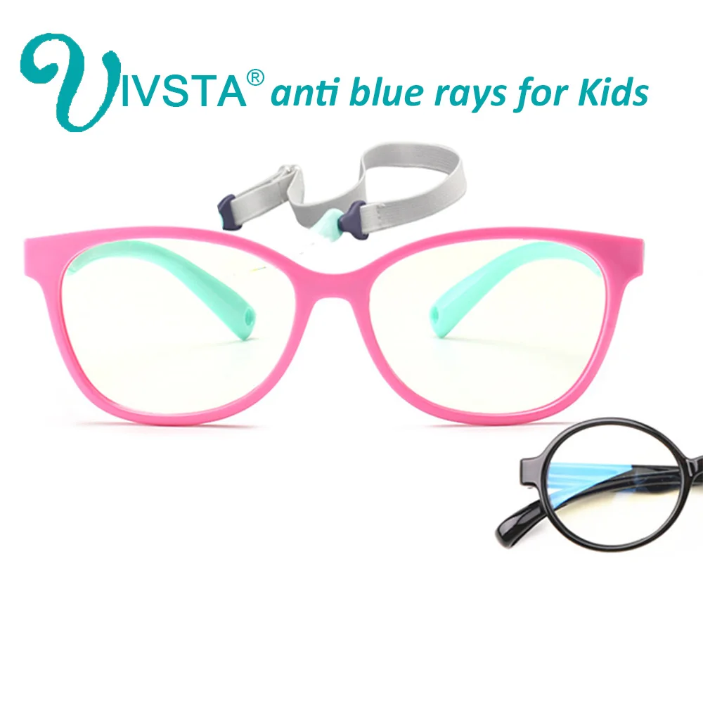 

IVSTA Anti Blue Rays Gaming Glasses Children Butterfly Pink UV400 Optical Girls Myopia for Computer Phone Amblyopia custom TR90