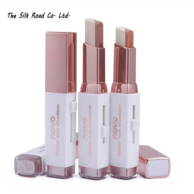 

Double Color Stereo Gradient Velvet Shimmer Eyeshadow Stick Earth Color Eye Shadow Cream Pen New Makeup Palette Cosmetics