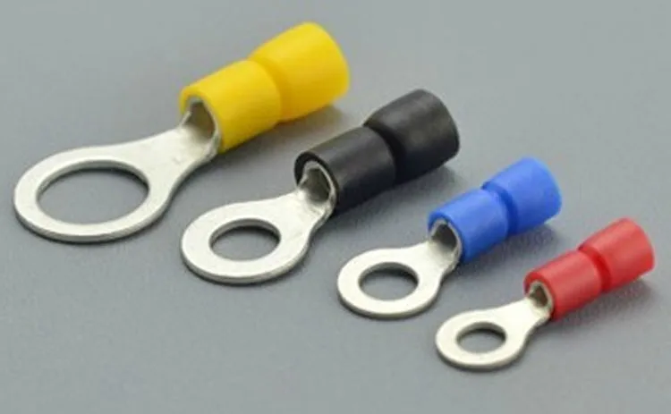 Alto dos Pces 1000 do Cobre Rvl1.25-4 da Quailty Apropriado para 22awg-talão do Cabo Conector Terminal Prensado Frio Vermelho 16awg 7 Cheap Terminais