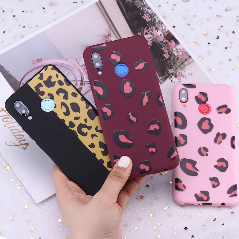 Силиконовый чехол с леопардовым принтом для Samsung S8 S9 S10 S10e S20 Plus Note 8 9 10 A7 A8 розовый