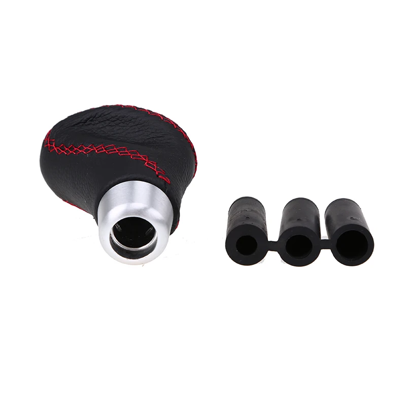 POSSBAY negro Manual Car Gear Shift perilla cuero Shifter Palanca perilla Palanca Cambio Interior del coche accesorios para BMW Ford POSSBAY negro Manual Car Gear Shift perilla cuero Shifter Palanca perilla Palanca Cambio Interior del coche accesorios para BMW Ford