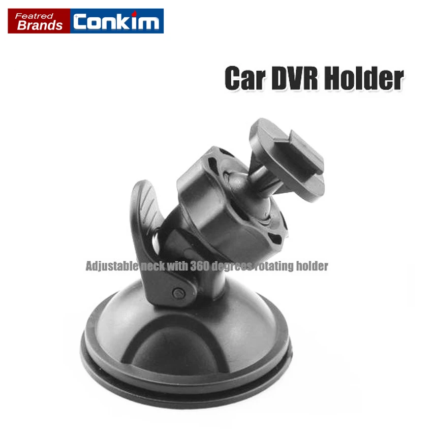 Conkim Black 360 Degree Rotating Car Holder For Sport DV Camera Mount DVR Holders Driving