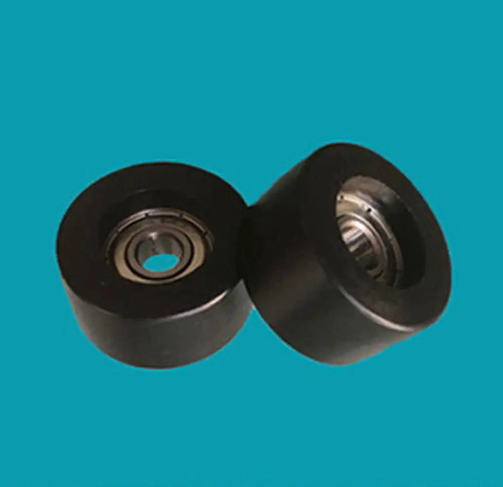 4-Pack Black POM Coated Ball Bearings - 6x25x18mm For Furniture Pulleys, Wheels, & DIY Projects