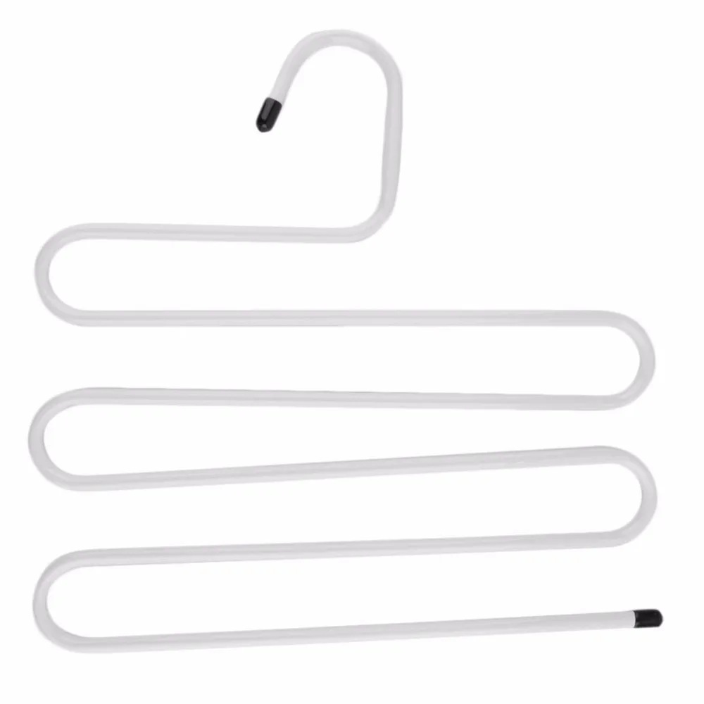 

Multifunction Metal Magic Pants Hanger Space Saver Rack Jeans Scarf Tie Closet Tool Remove Slacks Quickly And Efficiently