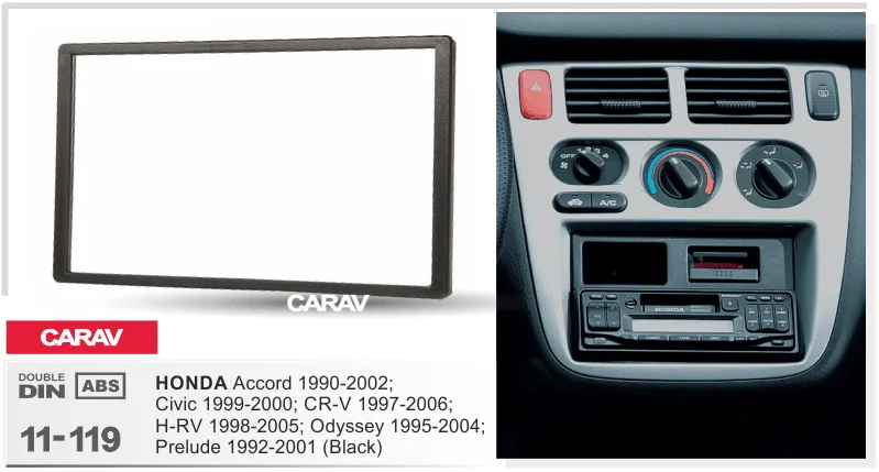 CARAV 11-119 Car Radio Installation Trim Fascia Panel