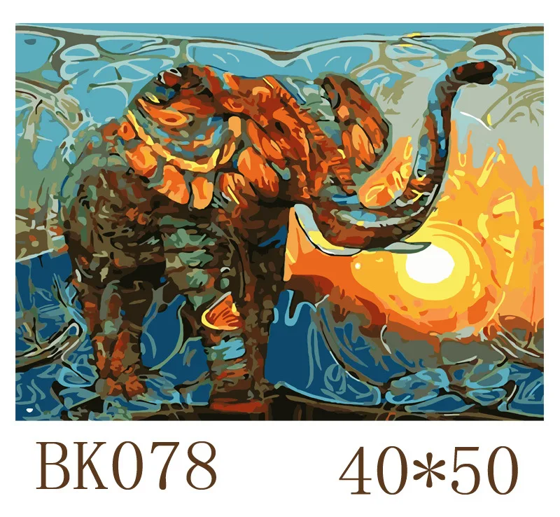 

Frameless Picture The lion DIY Painting By Numbers Modern Wall Art Handpainted Oil Painting On Canvas For Home Decor