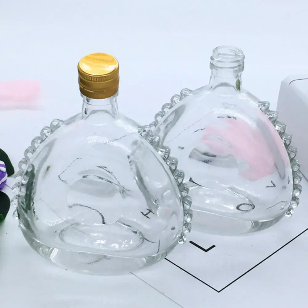 

100ml Clear Portable Glass Wine Bottle Liquor Vintage Alcohol Decanter Container