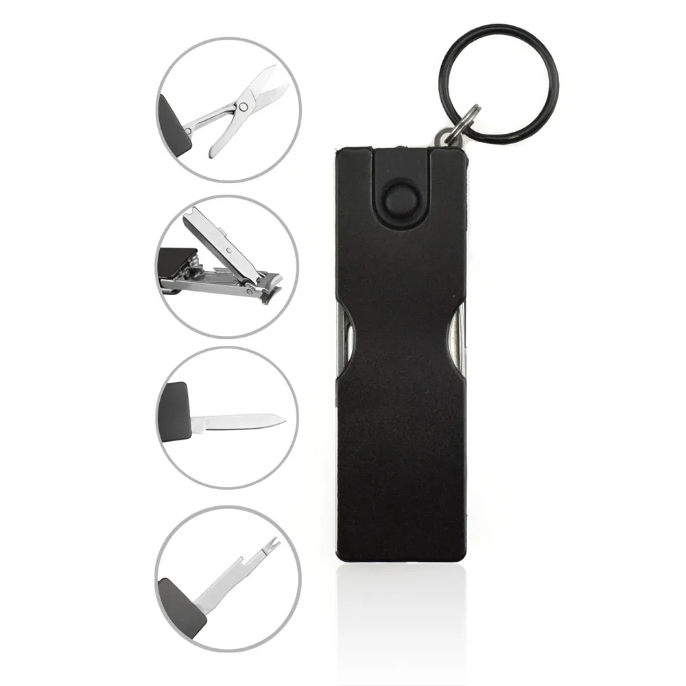 NEWACALOX Mini Fashion Keychain Swiss Knife LED Lights Nail Clippers Earpick Scissors Tweezers Pocket Multifunction Hand Tools NEWACALOX Mini Fashion Keychain Swiss Knife LED Lights Nail Clippers Earpick Scissors Tweezers Pocket Multifunction Hand Tools